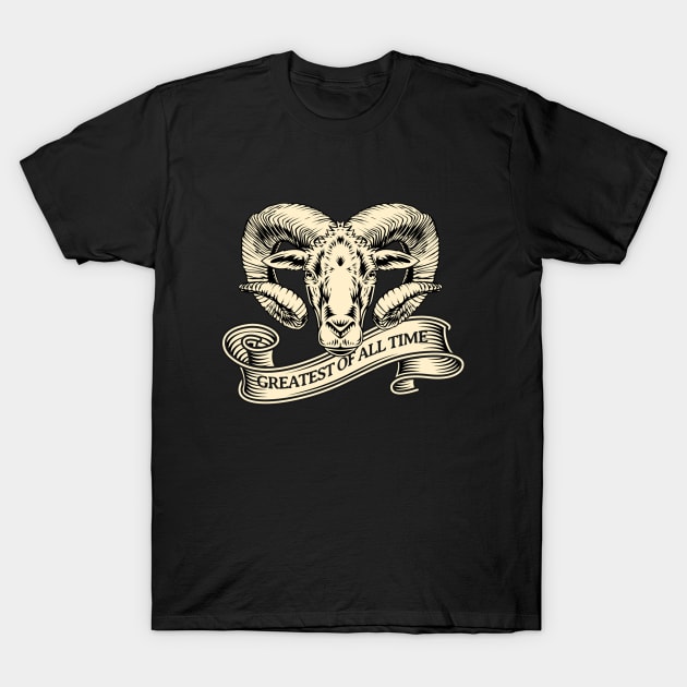 GOAT - Greatest of All Time T-Shirt by valentinahramov